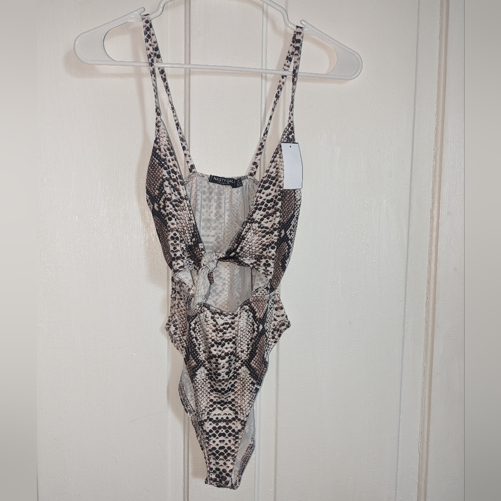 Snake skin pattern body suit